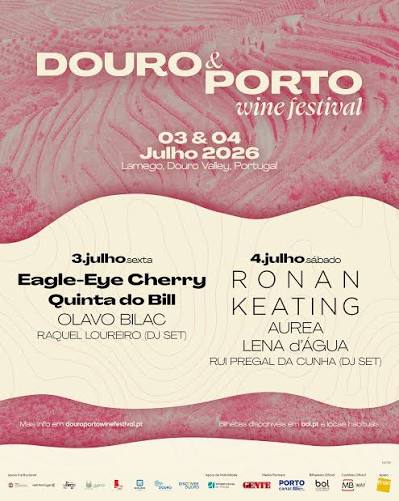 Official poster of the Douro & Porto Wine Festival 2026 in Lamego, 3 and 4 July